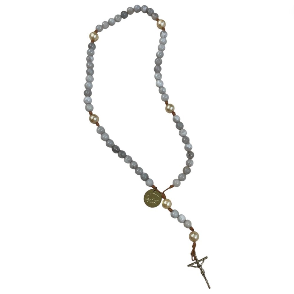 West Coast Catholic Star of Bethlehem Advent Christmas Rosary Natural Gemstone
